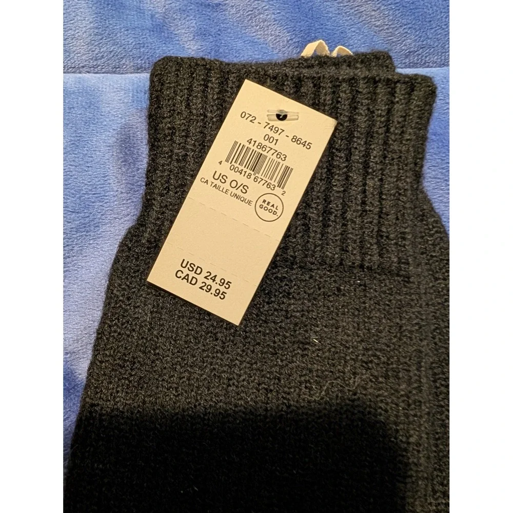 Aerie‎ Touchpoint Gloves Black Knit One Size